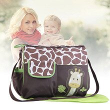 Popular Large Capacity Travel Baby Diaper Nappy Changing Bag Waterproof Travel Nappy Bag With Mat Travel Handbag Shoulder Bag