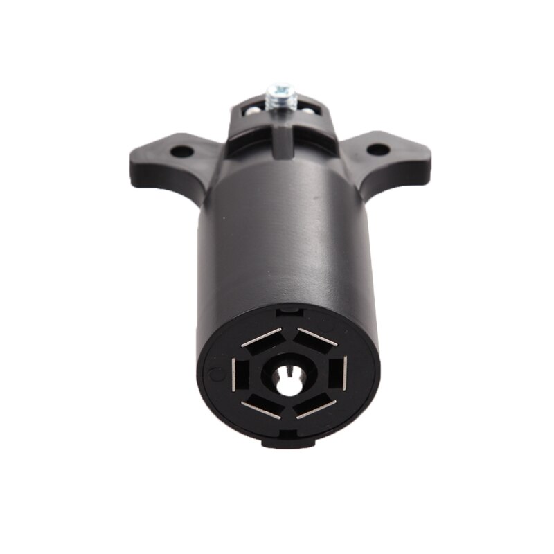 VODOOL Universal 12V 7 PIN Plug Adapter American 7-pin Trailer Blade Round Connector Towbar Towing Socket Plug RV Accessories