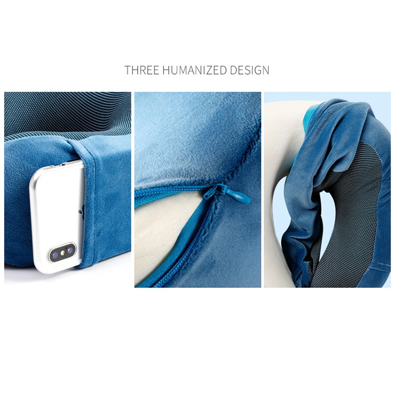 U-shaped Memory Schaum kopf Hals Kissen Weiche Langsam Rebound Raum Reise lagerung Flugzeug Flug kissen Gesundheits Kissen