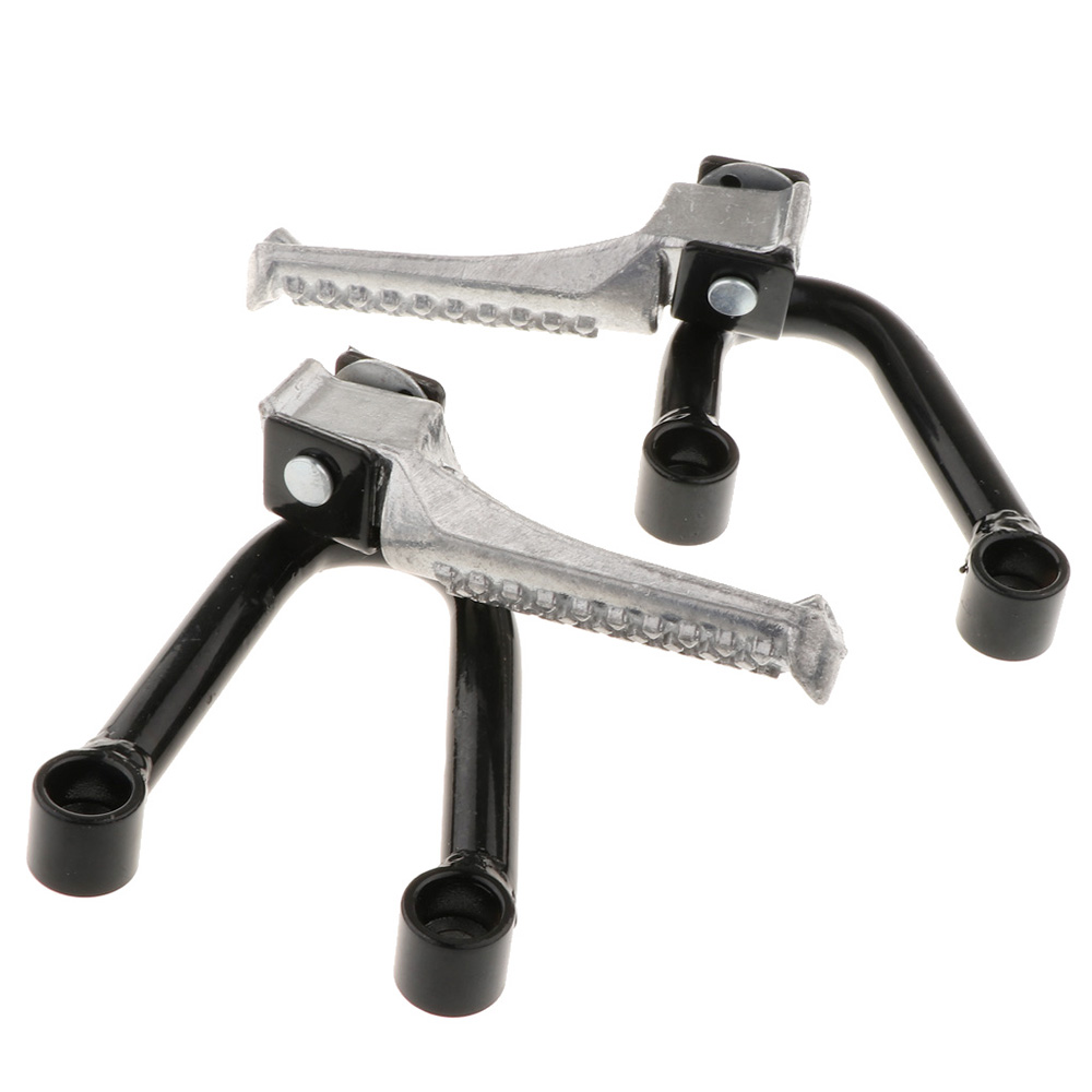 1 Paar Motorfiets Voetsteunen Voetsteunen Achter Passagier Voetsteunen Achter Pedaal Beugel Mount Universele Motorfietsen Accessoires