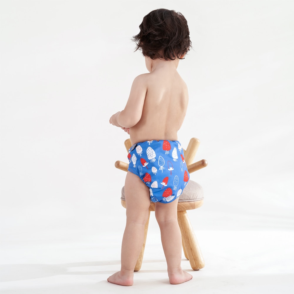 Elinfant reusable waterproof within 6kg newborn baby diaper dry fast suede cloth AIO pocket cloth diaper