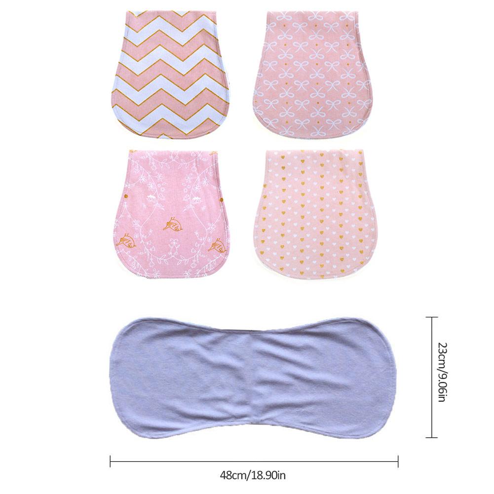 4 stks Baby Burp Doeken Pad Doek Set Absorberend En Zacht Drie-Layer Katoen Anti-Spitting Melk Pad set Kid Care Schouder Pad Handdoek