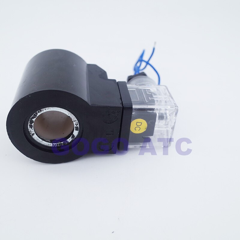 Bobine de type rond hydraulique | Diamètre intérieur 20mm hauteur 53mm 24V 12V DC électrovanne hydraulique
