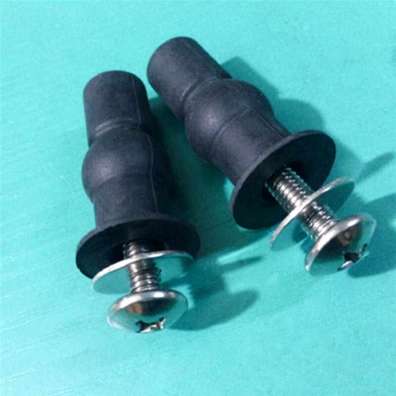 2 st rostfritt stål top fix toalettstolsskruvar mutter lock lock pan fixering wc blindhål monteringssatser för toalettsits gångjärn: B