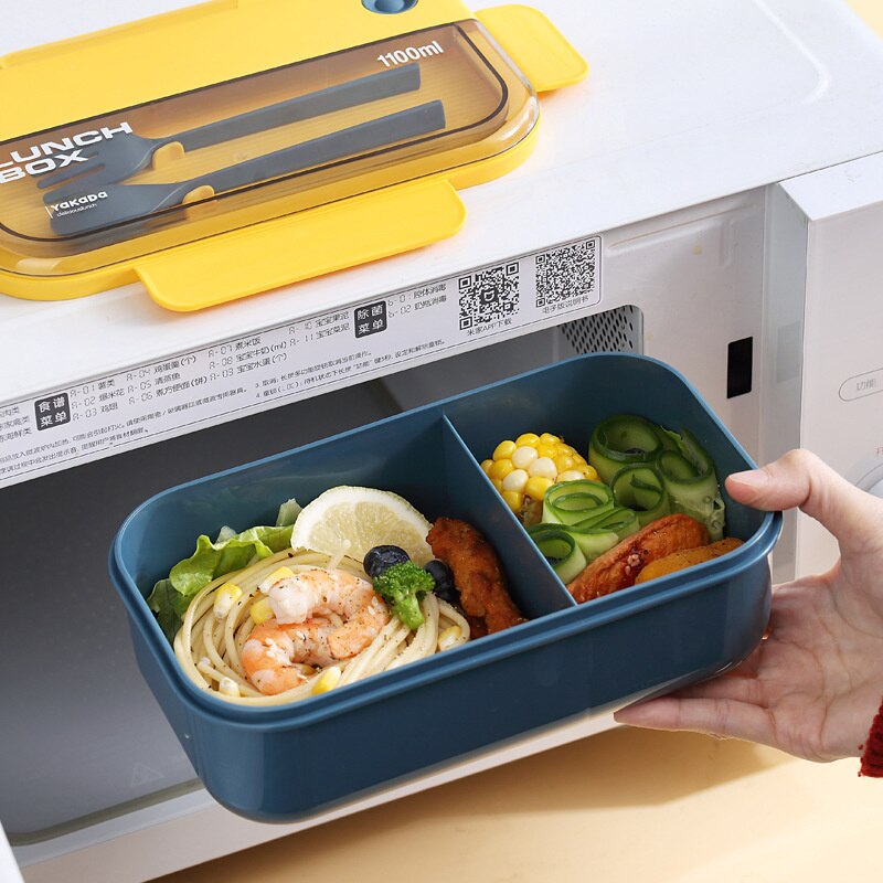 Portable Kids Bento Box Sealed Bento Lunch Box For Kids Complete Kit Kid Food Container Microwave Heating Food Storage Container