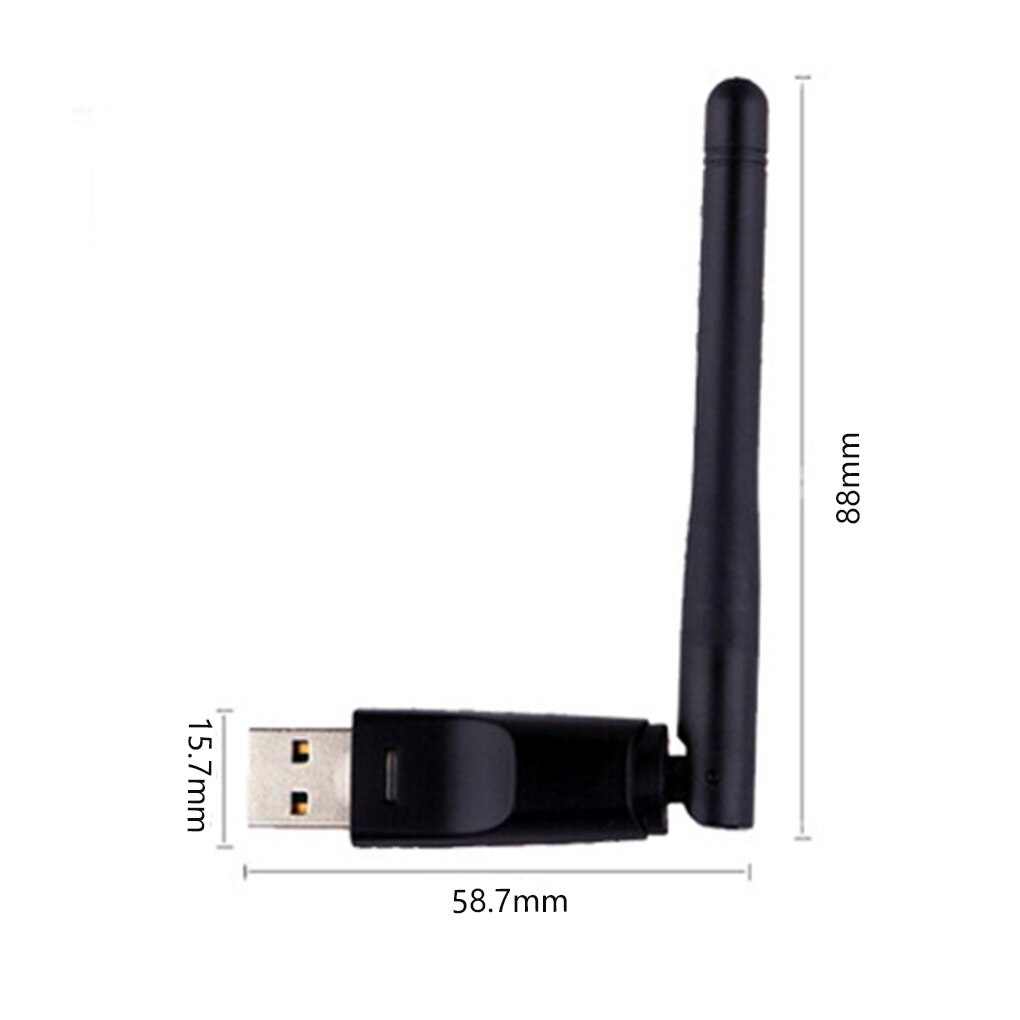 150Mbps Mini Wireless Network Card Laptop Mini USB 2.0 WiFi Adapter Antenna PC LAN Wi-Fi Receiver Dongle