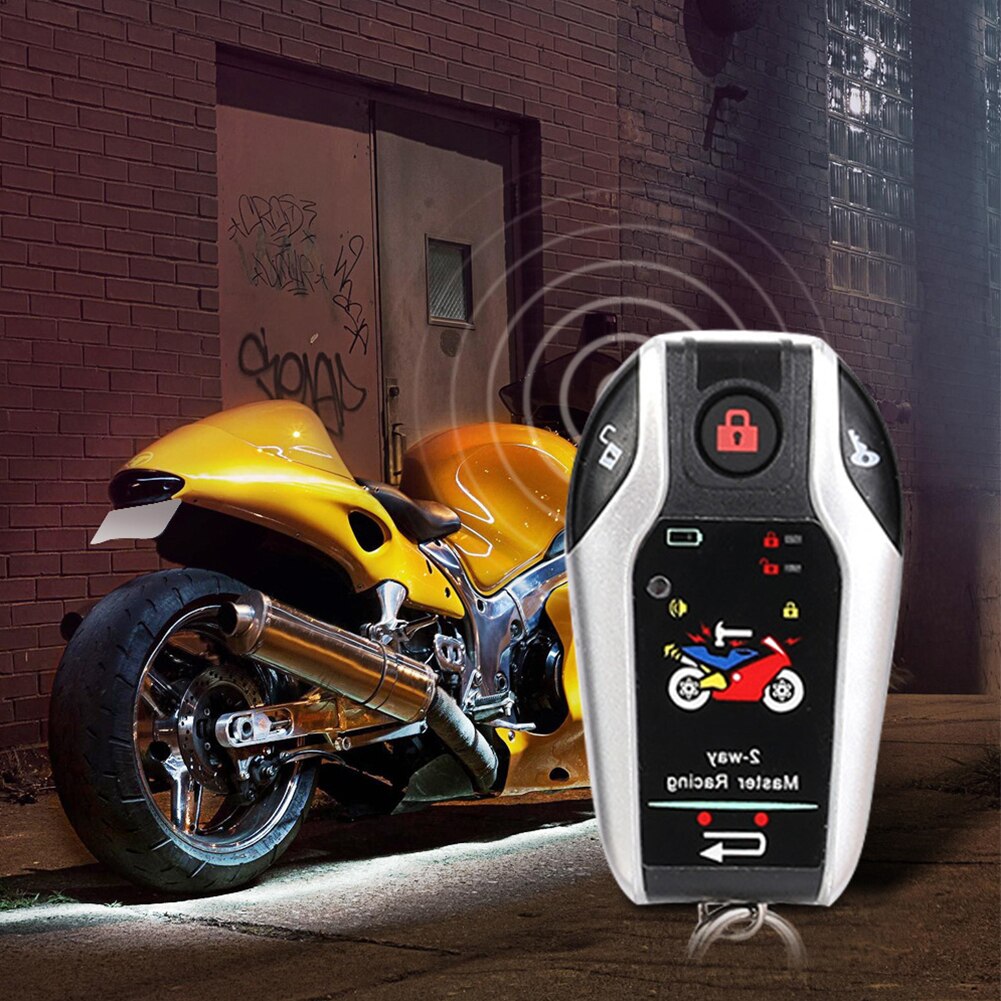 Remote Control Anti Theft Engine Start Two Way With Micromave Automatic Alarm System Kit Sensitive Motorcycle Smart Security