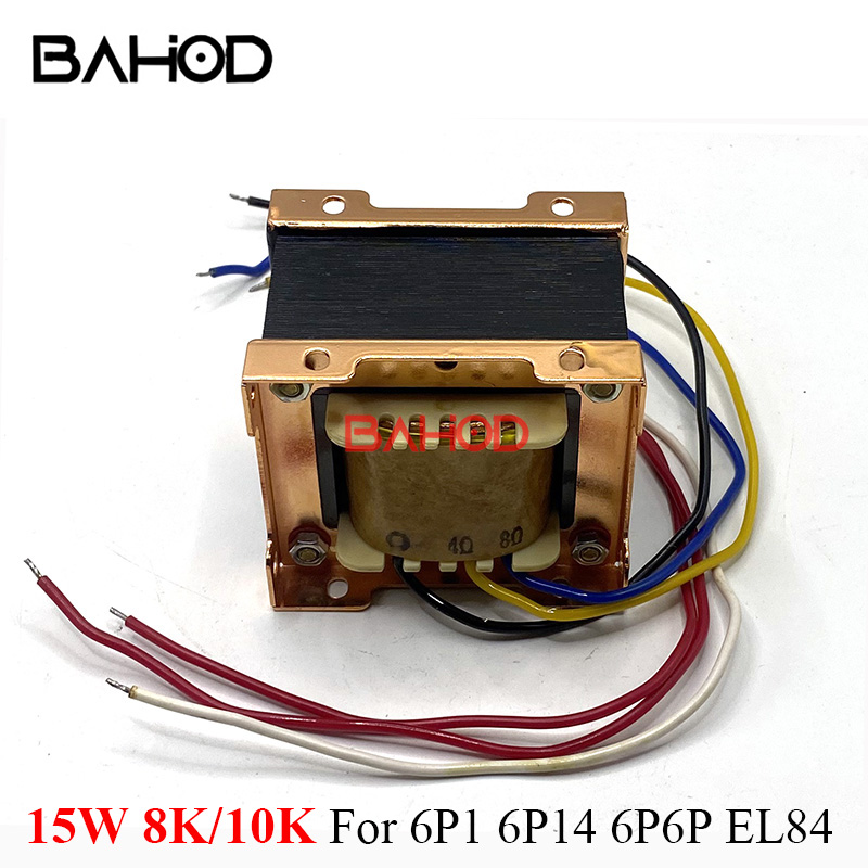 BAHOD 1 pz 15 w 8 k/10 k Push-Pull Trasformatore di Uscita per 6p1 6p14 6p6p EL84 Amplificatore A Tubo A Vuoto Amplificatore FAI DA TE Accessori Audio