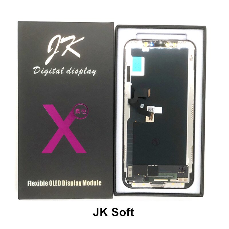 100% test ZY JK GX PK wyświetlacz LCD Pantalla dla iphoneX ekran OLED wyświetlacz LCD ekran dotykowy Digitizer zgromadzenie dla iPhone X LCDs