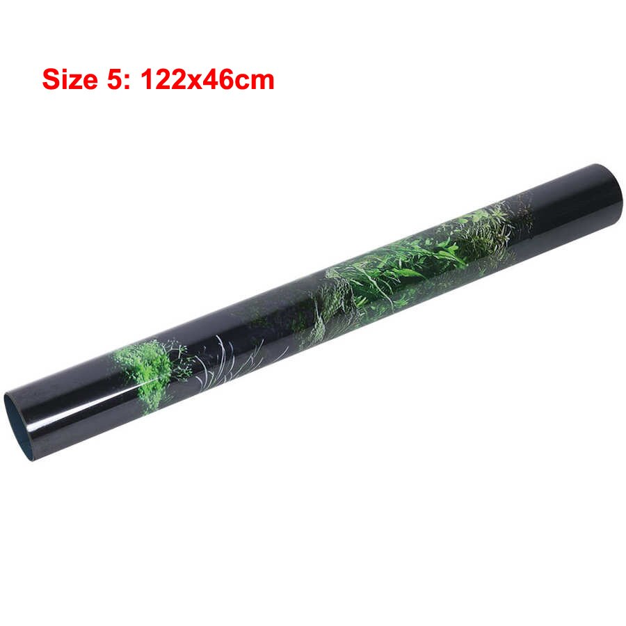 Fish Tank Aquarium Sticker PVC Reptile Box Rainforest Background Poster Fish Tank Wall Picture Painting Decoration Tank Poster: Size 5