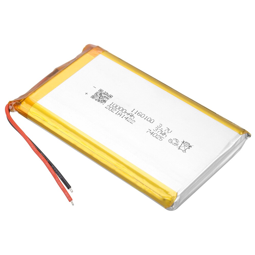 3.7V 1160100 lithium polymer battery 10000mAh mobile power rechargeable battery