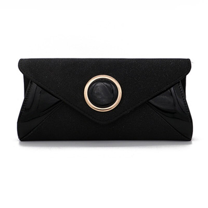 Luxy Mond Frauen Geldbörse Gold Abend Kupplung Taschen Mini Handtasche frauen Abend Tasche Partei Schulter Tasche Bolsas Mujer ZD1433: Schwarz