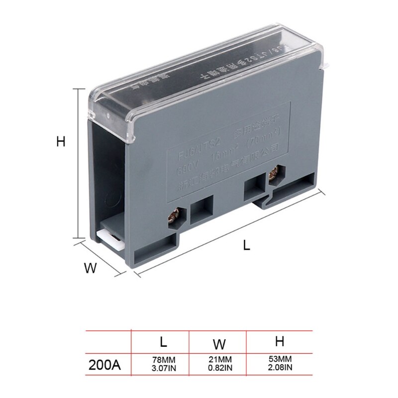 Multi-purpose Din Rail Terminal Block 1 in Multiple out Universal Power Junction Box Wire Connector for Circuit Breaker Y5GB