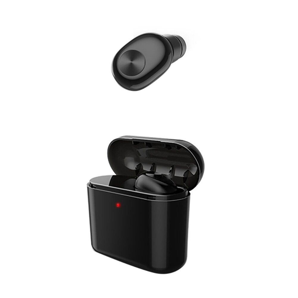 Draadloze Bluetooth Headset BL1 Draagbare Draadloze Bluetooth 4.2 Oor Bud Oplaadbare Koptelefoon Hoofdtelefoon: Black