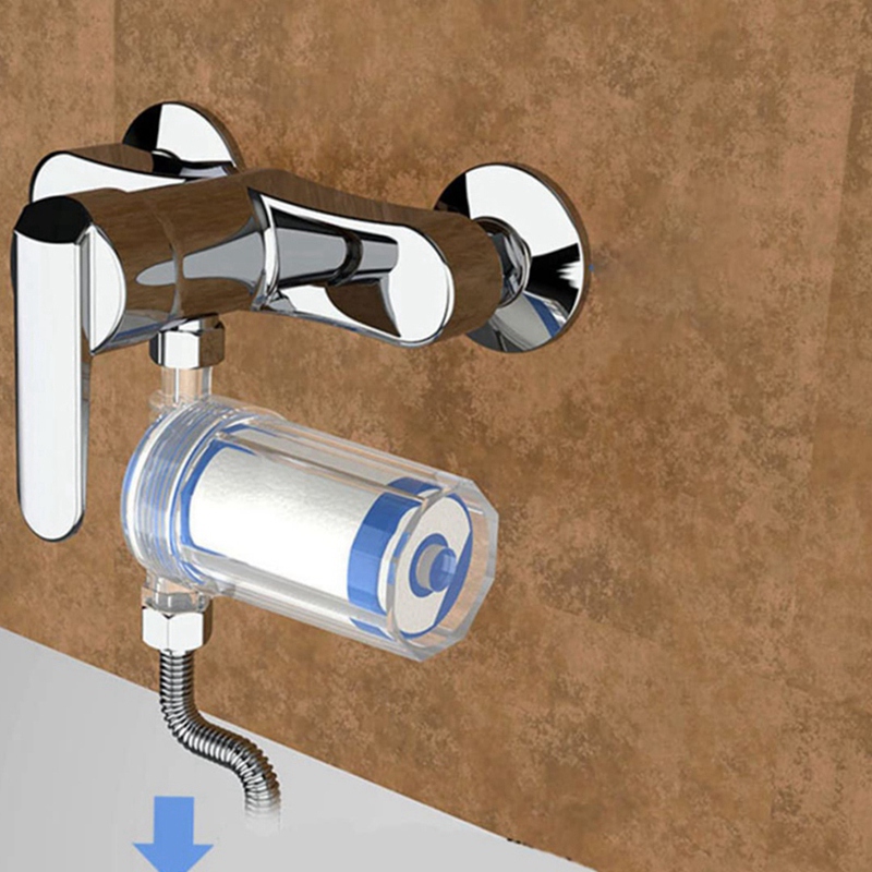 Wasmachine Boiler Douche Douche Water Filter Voor Kraan Waterzuiveraar Filter Eenvoudig Te Gebruiken Blauw & Wit