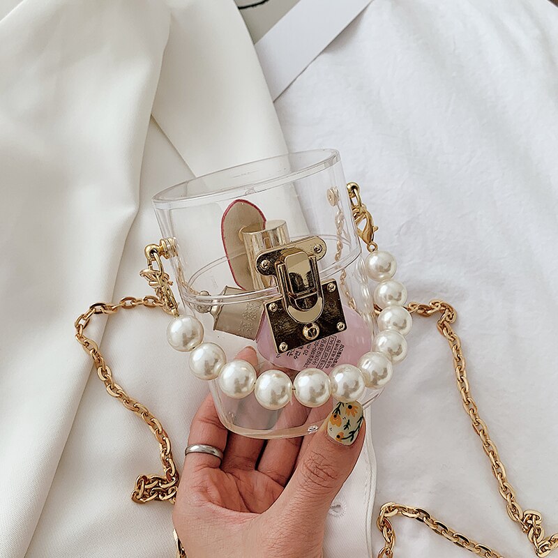 Acrylique Transparent Daisy femmes sacs à main et sacs à main Mini sac fourre-tout boîte transparente sac à lèvres dames fête pochette sac à bandoulière Bolsa