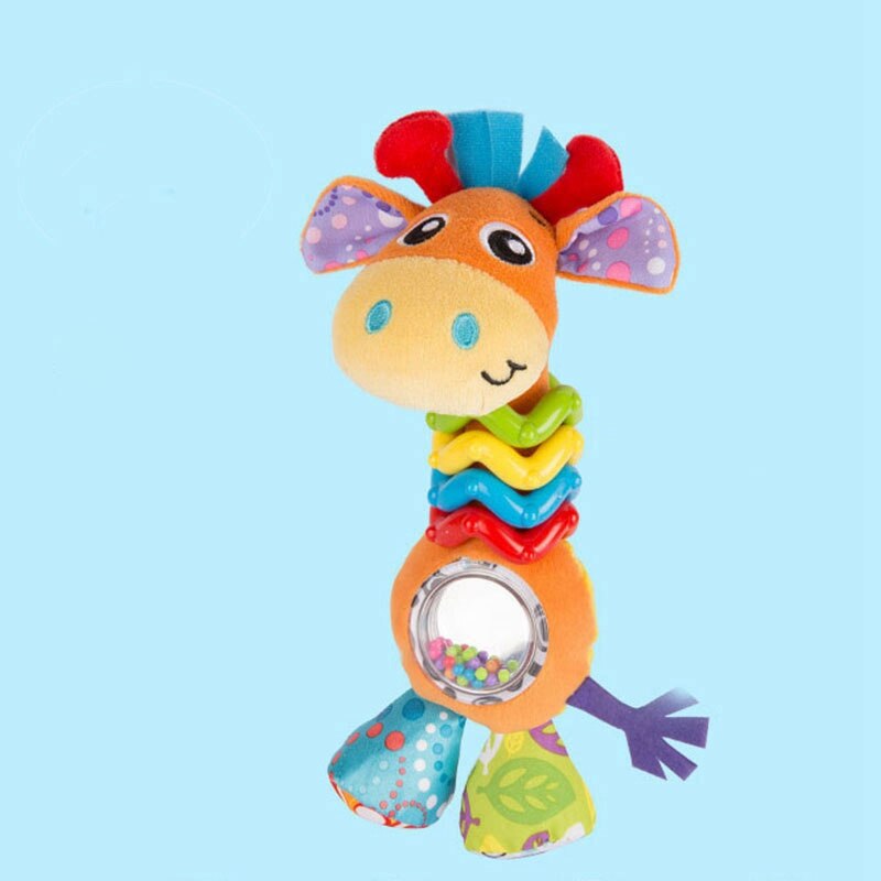 Sonajeros para niños, juguetes para bebés de 0 a 12 meses, Animal jirafa, juguete educativo para recién nacidos de 0, sonajero suave para bebé