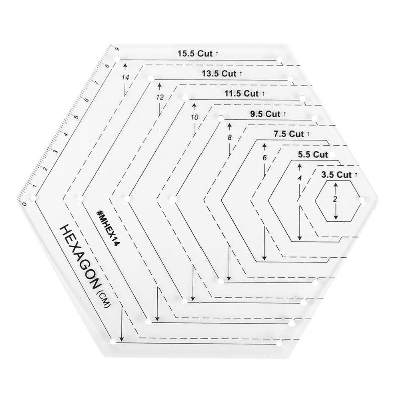 Regla acrílica de retazos para costura, regla de corte para manualidades, herramientas de dibujo hechas a mano, Sastre para herramientas de costura para el hogar