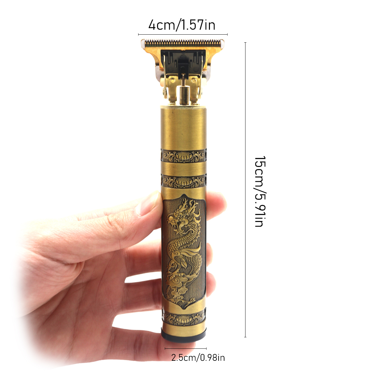 T9 Hair Trimmer Machine Metal Body Stainless Steel Blade Hair Clipper Beard Trimmer for Men Finishing Machine