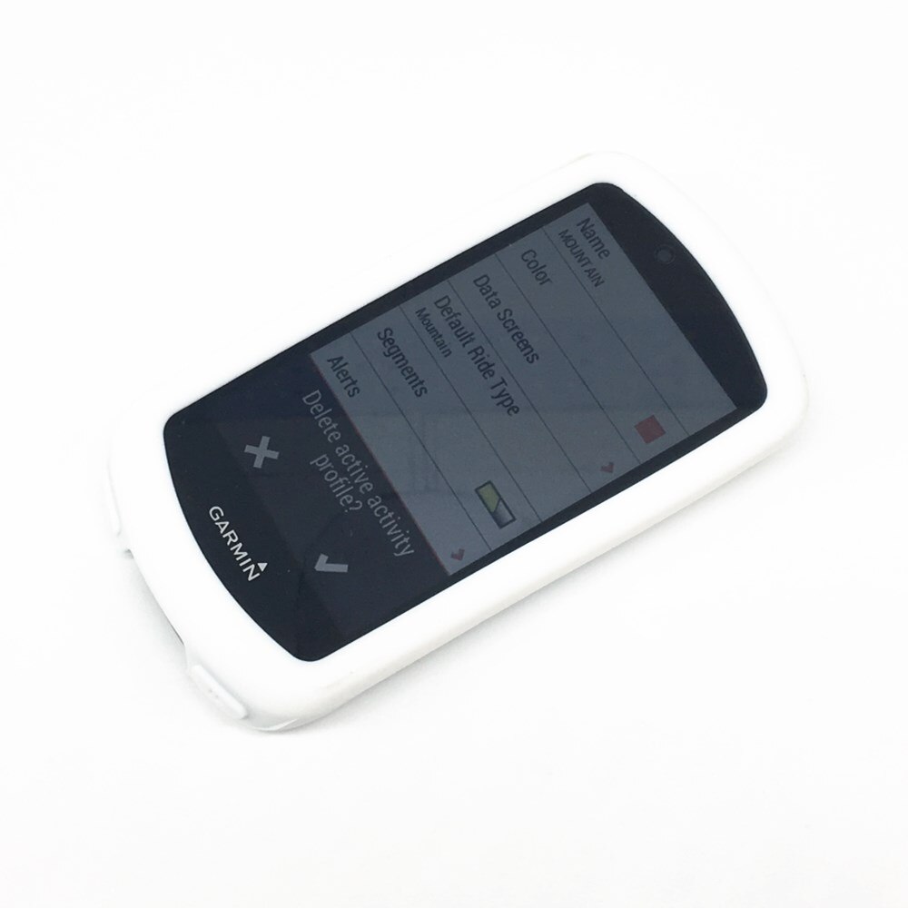 Garmin Edge 1030 bike computer silica gel protective sleeve bicycle rubber case (include film): white