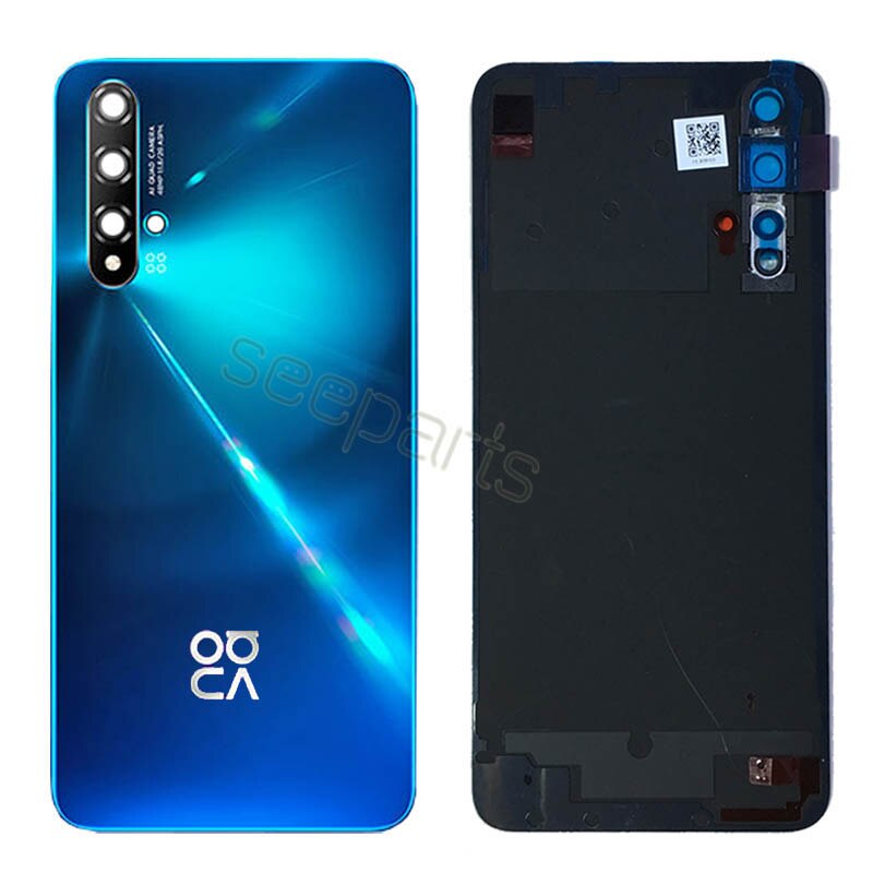 Funda trasera para Huawei Nova 5t, cubierta de batería para Honor 20 se, funda trasera para teléfono de repuesto, funda de batería para Huawei Honor 20se