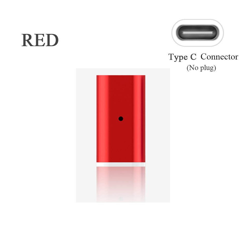 Mode Telefoon Adapter TYPE C USB Micro USB Magnetic Charger Converter Magnetische Adapter voor Magnetische Opladen Datum Kabel: Red Type C Adapter