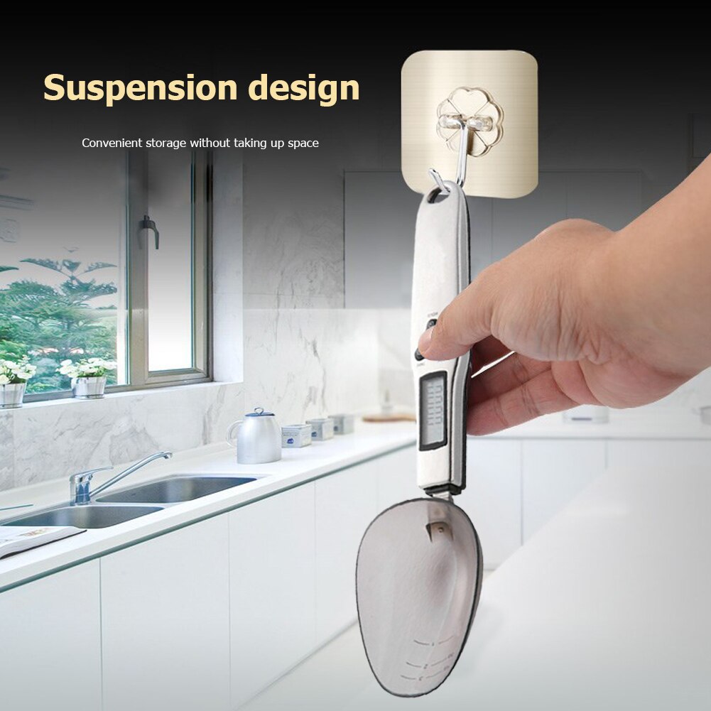 500g/0.1g skjeer skala lcd digital måleske vekt volum matte elektronisk til husholdningskjøkken som hjelper dekor