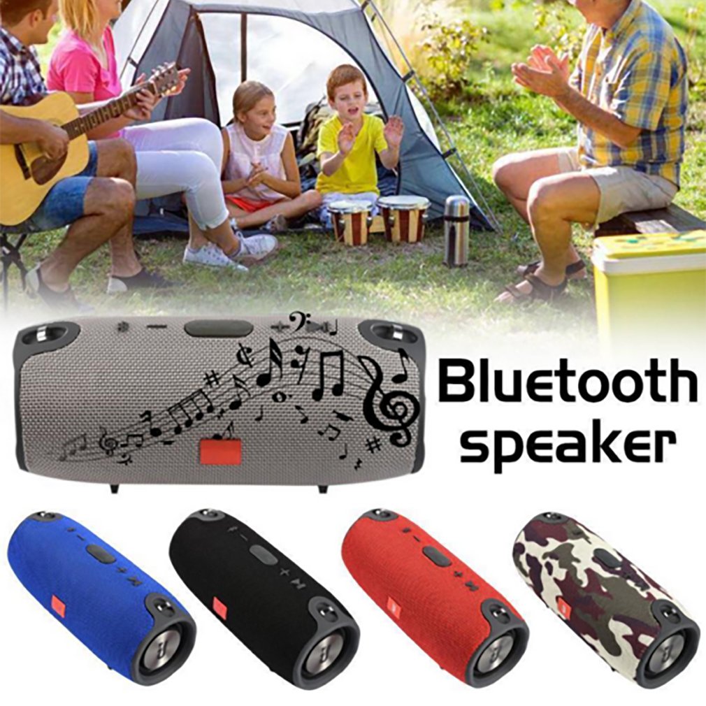 Waterproof Speaker Outdoor Bicycle Subwoofer Bass Wireless Speakers Mini Column Box Loudspeaker FM Radio