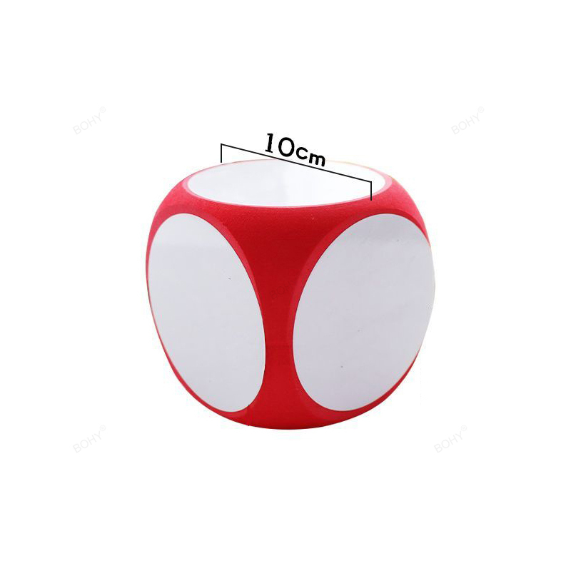 Cube Effaçable à Sec de 4x4 Pouces pour la Pratique des Mathématiques, Écriture de Tableau Blanc Répétable: Rouge