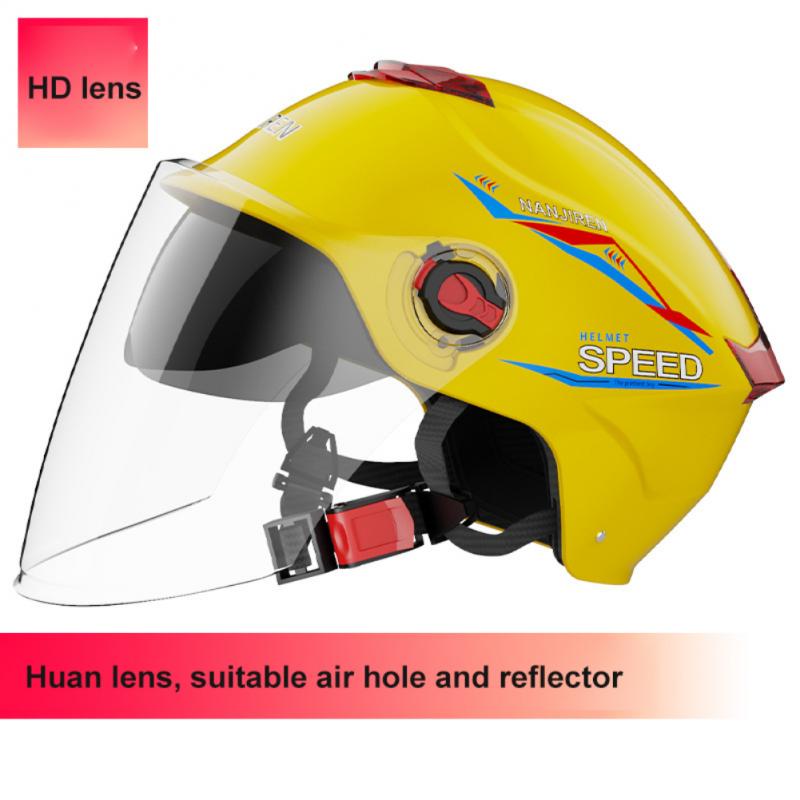 Helmet Electric Bicycle Universal Sun Protection Comfortable Four Seasons Universal Safety Half Helmet 4 Layers Of Protection: E1