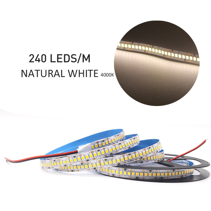 Bande lumineuse LED 12V DC SMD 2835 120LED s/M 1M 2M 3M 4M 5M bande LED Tira blanc 240LED s/M éclairage intérieur Flexible pour la maison: RGB / 4 m