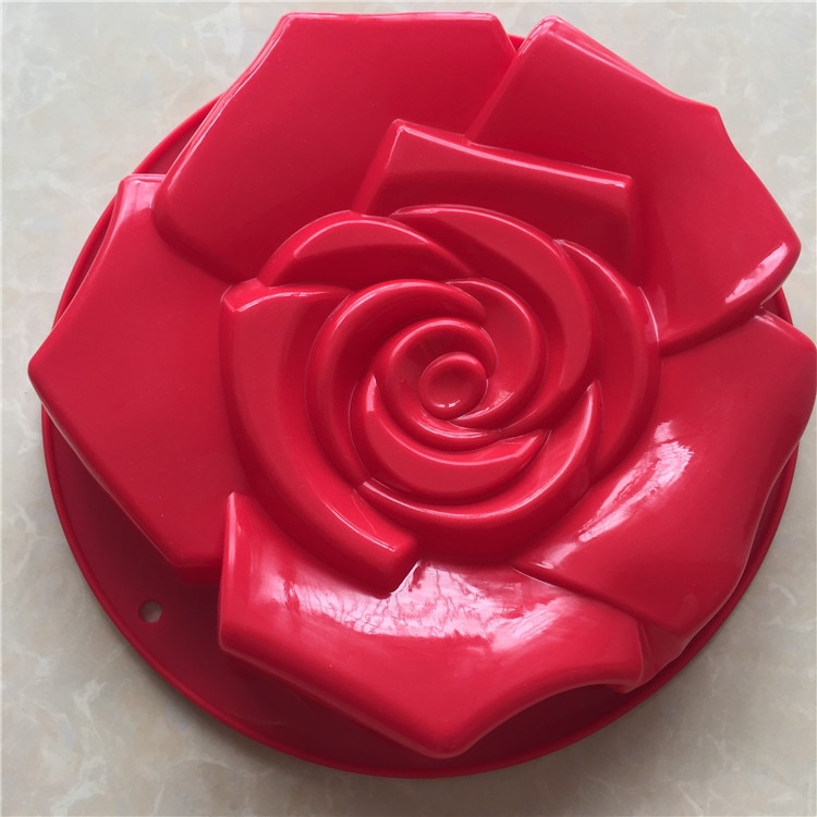 Rose Bloem Cakevorm Pan, Siliconen Bakvorm voor Verjaardag Cake, Muffin, Brood, Taart, flan, Taart, Mousse, Cheesecake