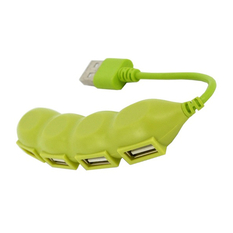 Cute Pea USB 2.0 HUB 4 Port Splitter Adapter Cable for Laptop PC