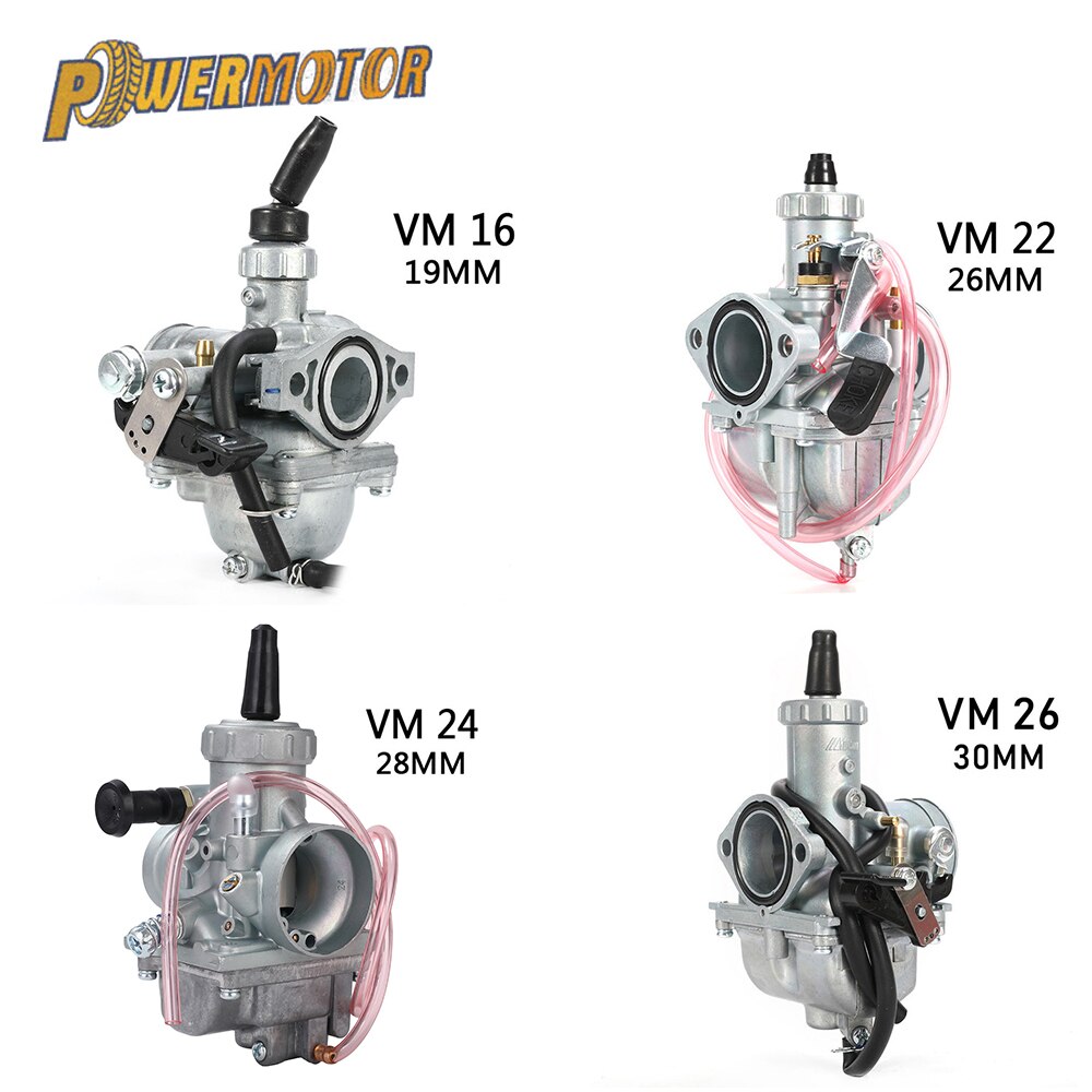 Motorfiets Carburateur VM16 22 Mm VM22 26 Mm VM24 28 Mm VM26 30 Mm Carburateur Carb Voor Mikuni 110cc Om 250cc Pit Dirt Bike Atv Quad