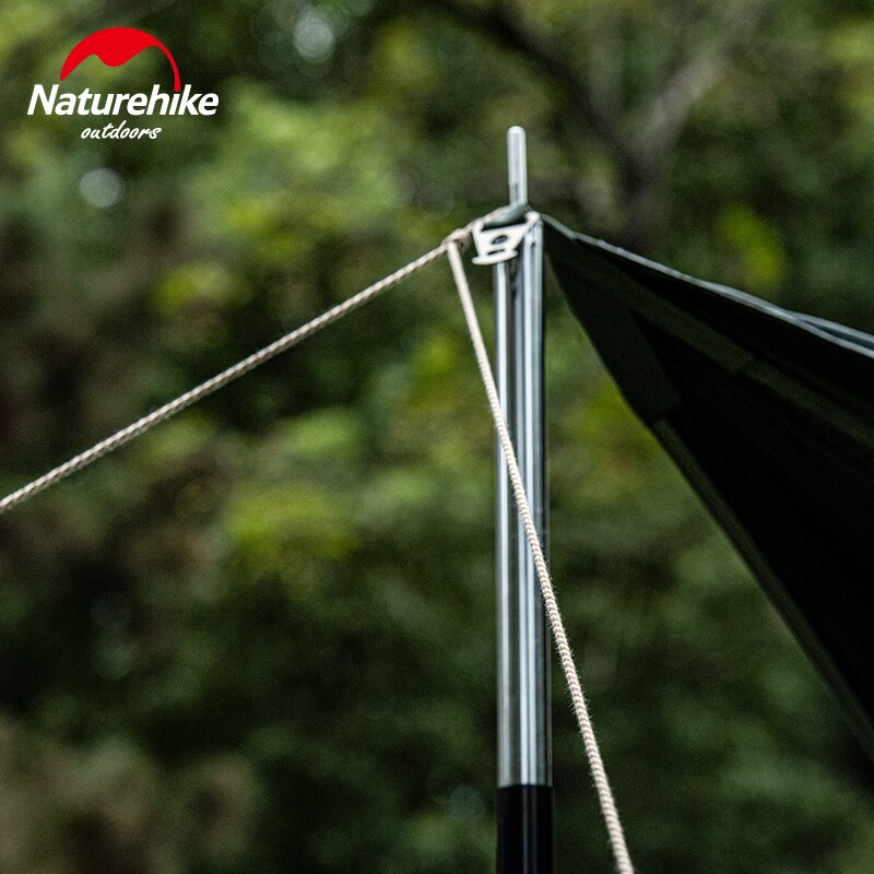Naturehike-Cuerda de viento de algodón, accesorios de tienda con nudo rápido, hebilla de cuerda de viento antideslizante, gancho de ajuste para acampar y senderismo