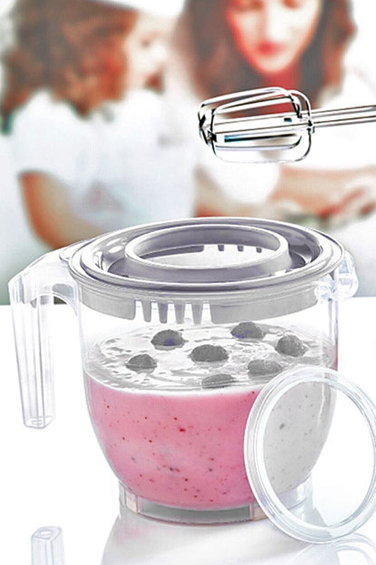 2200ml Splash-Free Mixer Container Storage Container With Special Protection Cover