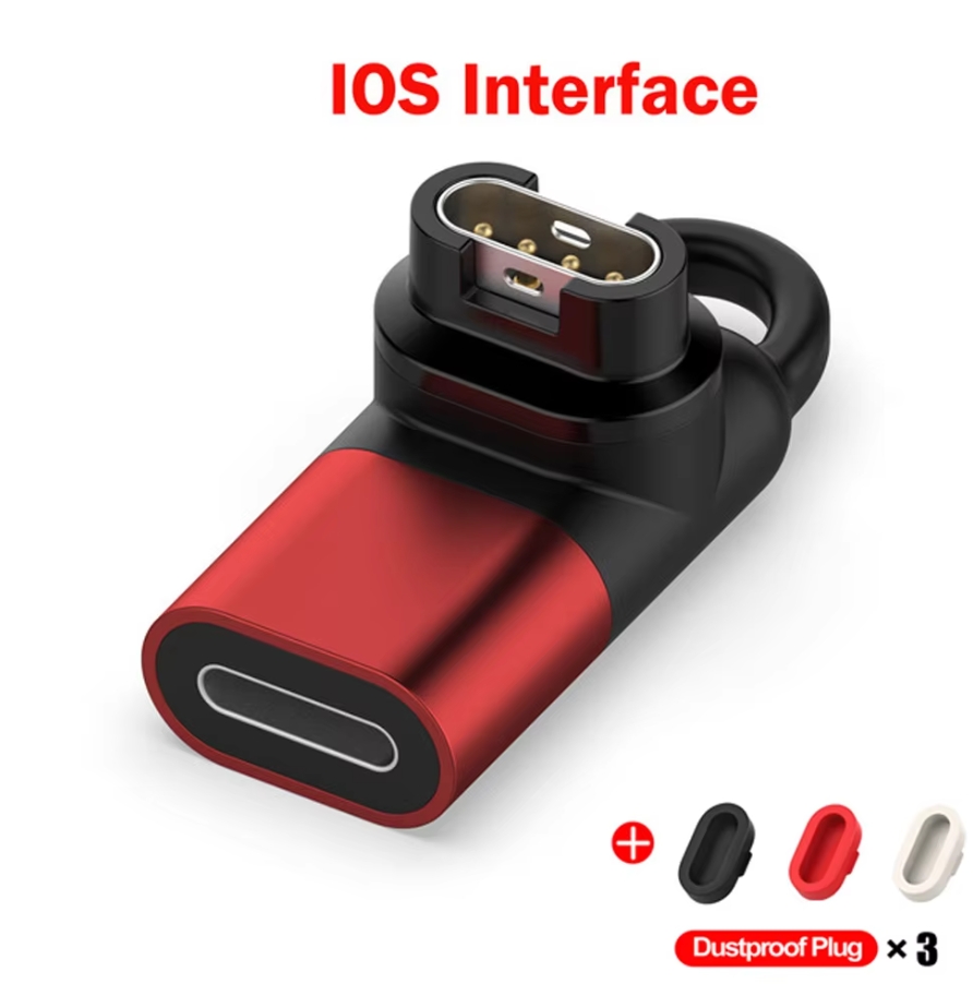 1 Meter USB Typ C Ladekabel für Garmin Fenix 7 7S 7X 6 6S 6X 5 5S 5X Vivoactive 3 4S Venu 2 2S 3 3S mit staubdichtem Stecker: 天空蓝