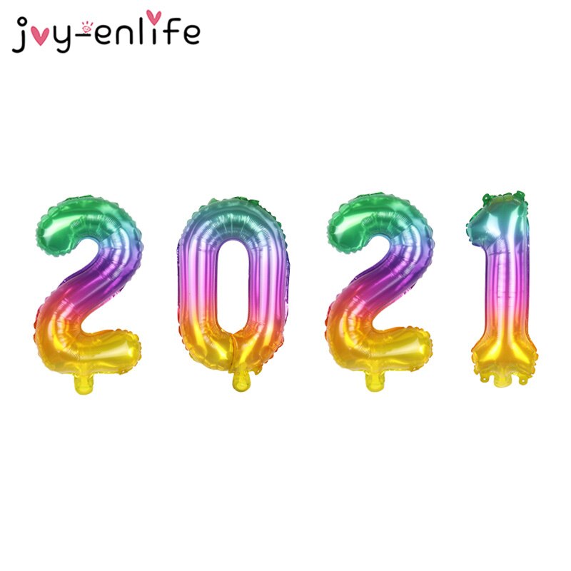 4pcs/lot 16inch Number Foil Balloons Happy Year Merry Christmas Decor Home Year Party Celebration Supplies