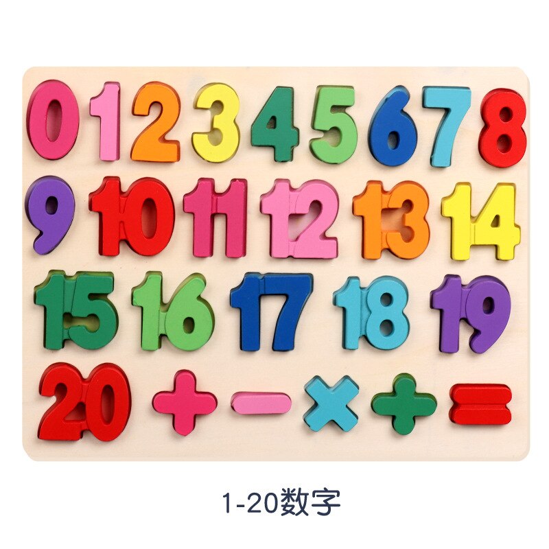Dzieci antystresowa zabawka Makaron numer z drewna list rozpoznawanie kształtu deska Simpl Montessori edukacyjne zabawki Fidget dla dzieci: Digital board