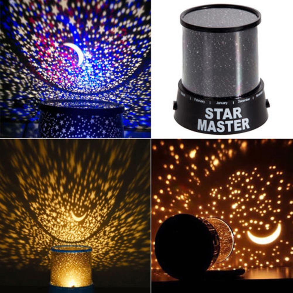 Novelty Kamer Night Light Projector Lamp 2 Modi Starry Star Sky Cosmos Master Kids Kinderen Baby Slaapkamer Slapen Lichten