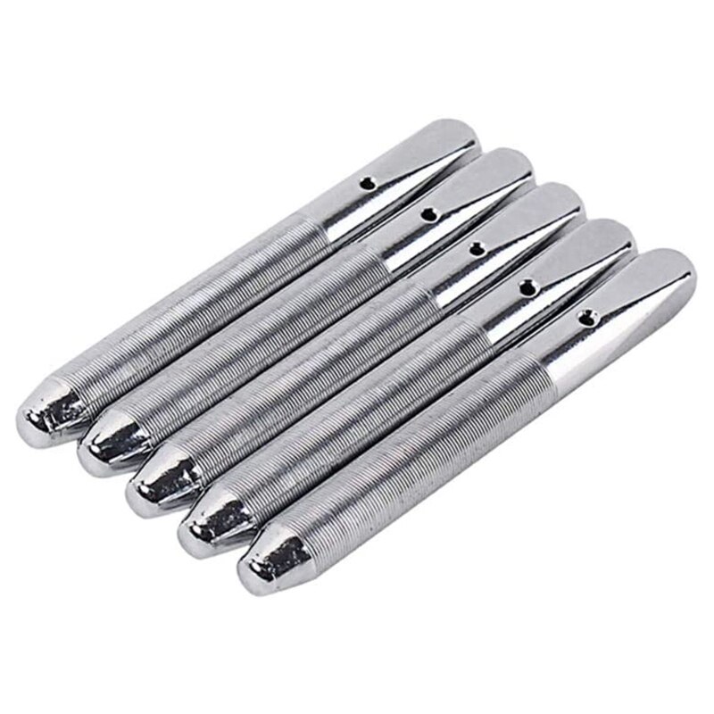 5 Pcs Piano Pegs Piano Ratchet Star Head Piano Power Tuning Pin Musical Instruments Accessories (Silver)