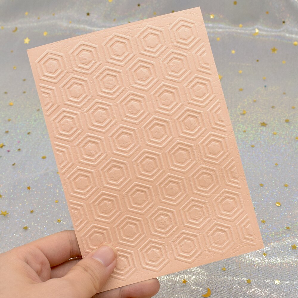 Honeycomb Pattern 3D Embossing Folders for DIY Scrapbooking Paper Card Making Craft Plastic Embossing Template Stencil