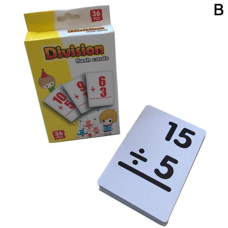 Children Cognitive Card Early Education Add Subtract Divide Math Card Intelligence Learning Arithmetic Training And Multipl B0S7: B