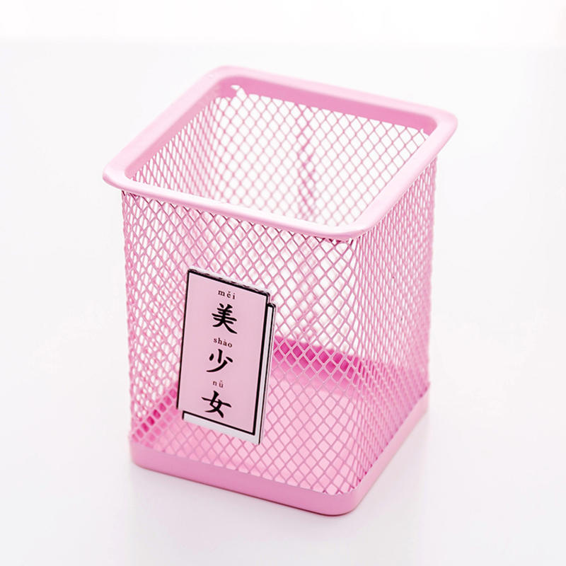 1 Pcs Lovely Pen Holder for Girls School Stationery Little Fairy Exclusive Pen Holder Pink Cute Debris Stationery Organizer: 04