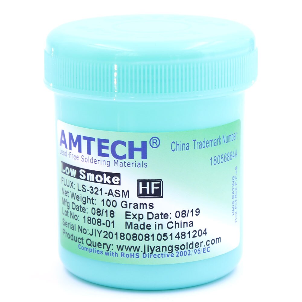 Flux Solder Paste AMTECH LS-321-ASM 100g Low Smoke Flux For SMT BGA Ball Soldering Repair Repair Tool