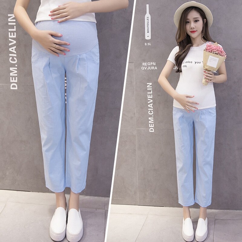 Summer Thin White Black Maternity Shorts -  Ripped Hole Casual Shorts - Comfortable Pregnant Women Pregnancy Short Jeans (D4)(Z2)