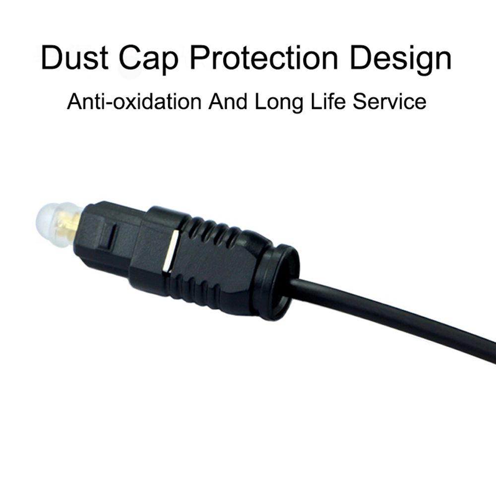 2M Audio Optical Fiber Line Mini 3.5 MM Plug Digital Optical Cable SPDIF Optical Audio Line To Round Mouth TOSLINK Connector