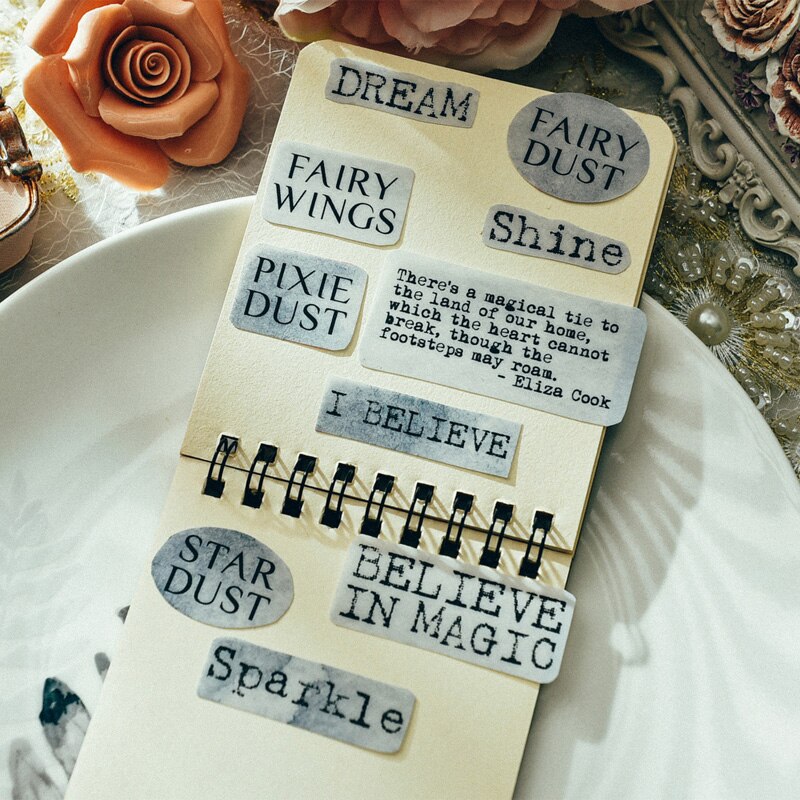 60 st växter velängpapper klistermärken för diy bullet skräp journal planerare scrapbook scrapbooking kort