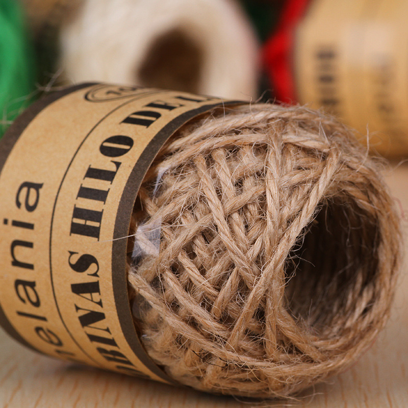 10M Kleurrijke Jute Twine String Natuurlijke Jute Twine Voor Kunstwerken, Diy Ambachten, foto Display En Versieringen (Breedte 1.5Mm)