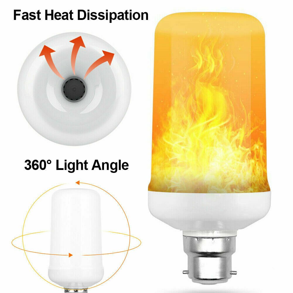 vier Modi 3W E14 E14 E27 E26 B22 Flamme Birne 85-265V LED Flamme Effektive Feuer Lampen flackern Emulation Dekor LED Lampe